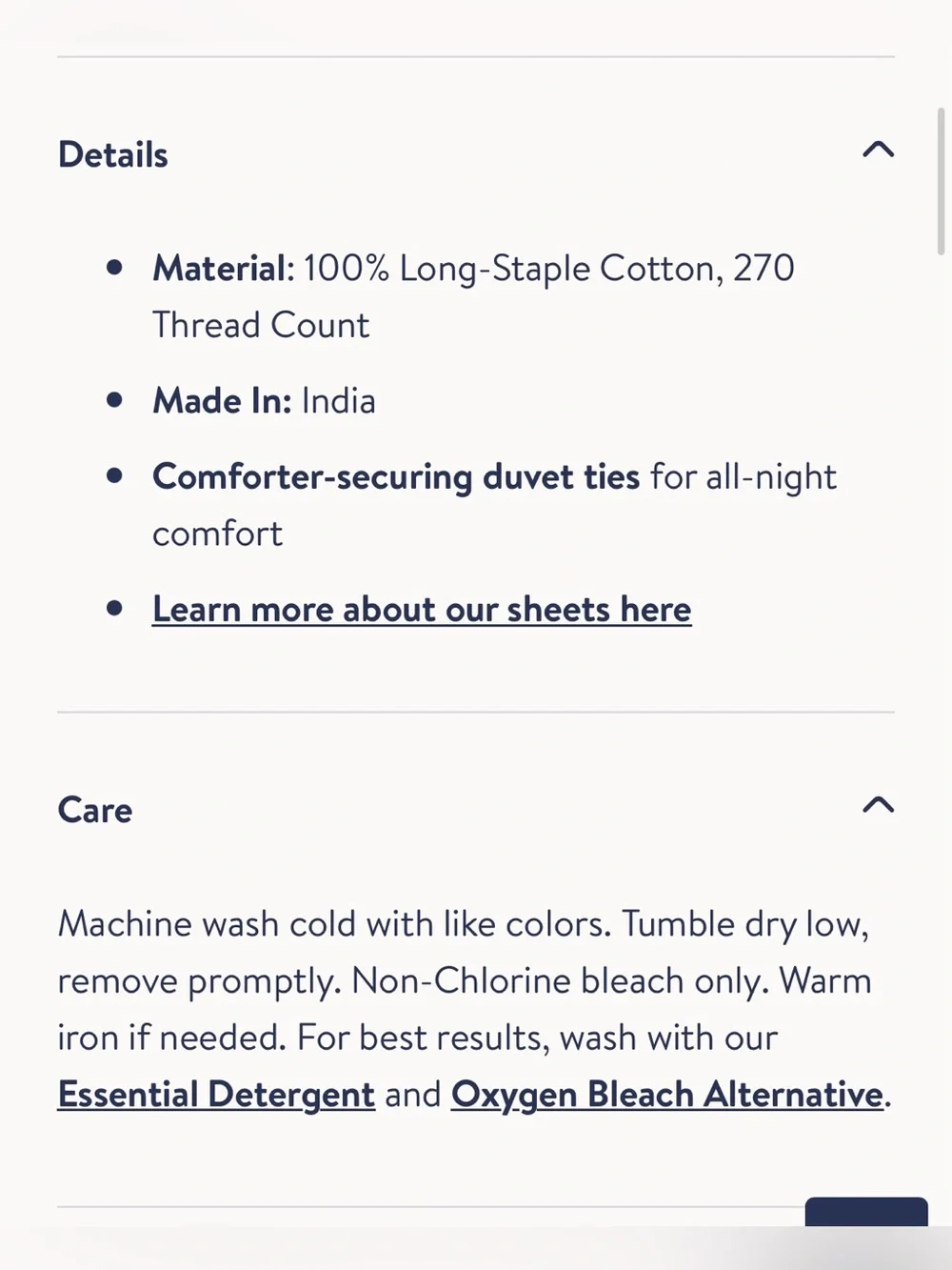 Brooklinen Classic Percale Duvet Cover